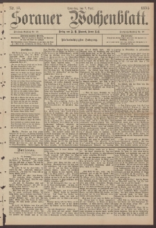 Sorauer Wochenblatt, Nr. 83. (7 April 1895)