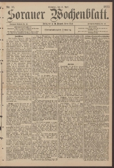 Sorauer Wochenblatt, Nr. 93. (21. April 1895)