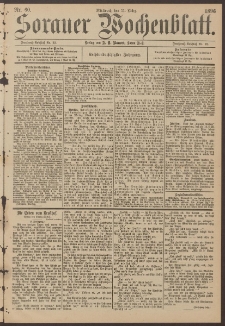 Sorauer Wochenblatt, Nr. 60. (11. M&auml;rz 1896)