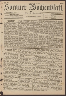 Sorauer Wochenblatt, Nr. 65. (17. M&auml;rz 1896)