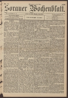 Sorauer Wochenblatt, Nr. 66. (18. M&auml;rz 1896)