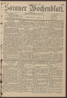 Sorauer Wochenblatt, Nr. 67. (19. März 1896)