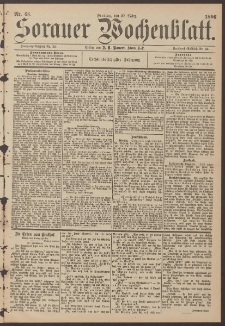 Sorauer Wochenblatt, Nr. 68. (20. März 1896)