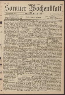 Sorauer Wochenblatt, Nr. 70. (22. M&auml;rz 1896)