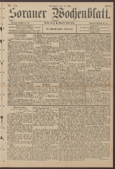 Sorauer Wochenblatt, Nr. 114. (16. Mai 1895)