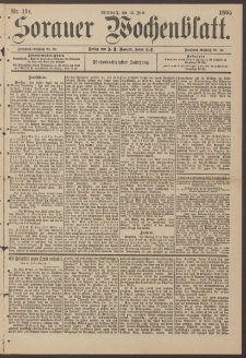 Sorauer Wochenblatt, Nr. 134. (12. Juni 1895)
