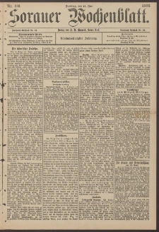 Sorauer Wochenblatt, Nr. 136. (14. Juni 1895)