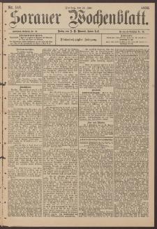 Sorauer Wochenblatt, Nr. 148. (28. Juni 1895)