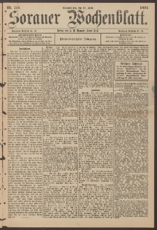 Sorauer Wochenblatt, Nr. 149. (29. Juni 1895)