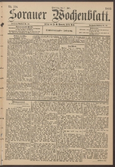 Sorauer Wochenblatt, Nr. 154. (5. Juli 1895)