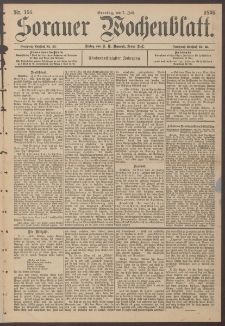 Sorauer Wochenblatt, Nr. 156. (7. Juli 1895)