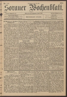Sorauer Wochenblatt, Nr. 158. (10. Juli 1895)