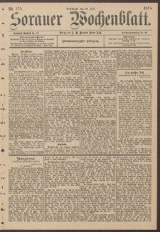 Sorauer Wochenblatt, Nr. 170. (24. Juli 1895)
