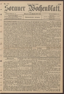 Sorauer Wochenblatt, Nr. 178. (2. August 1895)