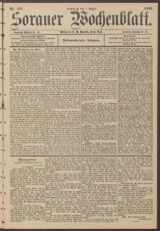 Sorauer Wochenblatt, Nr. 182. (7. August 1895)