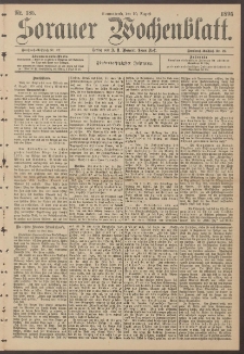 Sorauer Wochenblatt, Nr. 185. (10. August 1895)