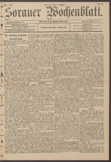 Sorauer Wochenblatt, Nr. 186. (11. August 1895)