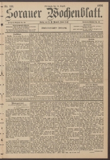 Sorauer Wochenblatt, Nr. 188. (14. August 1895)