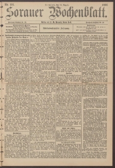 Sorauer Wochenblatt, Nr. 191. (17. August 1895)