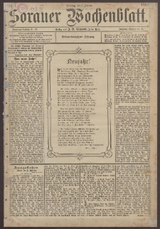 Sorauer Wochenblatt, Nr. 1. (1. Januar 1897)