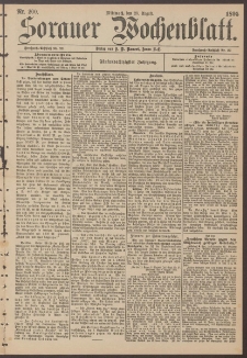 Sorauer Wochenblatt, Nr. 200. (28. August 1895)