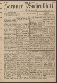 Sorauer Wochenblatt, Nr. 202. (30. August 1895)