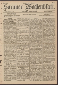 Sorauer Wochenblatt, Nr. 205. (4. September 1895)