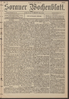 Sorauer Wochenblatt, Nr. 8. (10. Januar 1897)