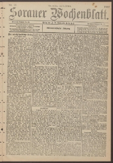 Sorauer Wochenblatt, Nr. 11. (14. Januar 1897)