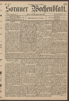 Sorauer Wochenblatt, Nr. 212. (12. September 1895)