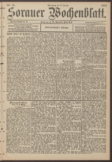 Sorauer Wochenblatt, Nr. 14. (17. Januar 1897)