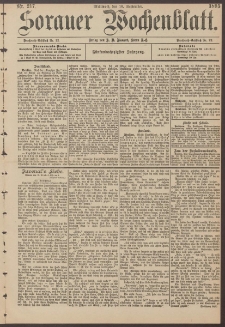 Sorauer Wochenblatt, Nr. 217. (18. September 1895)