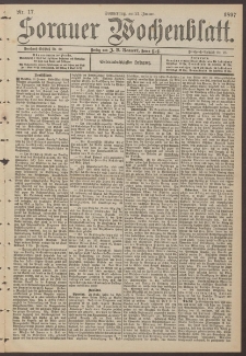 Sorauer Wochenblatt, Nr. 17. (21. Januar 1897)