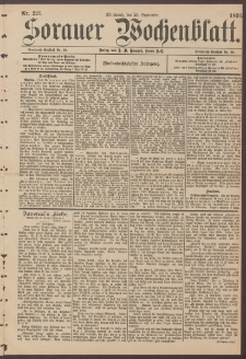 Sorauer Wochenblatt, Nr. 223. (25. September 1895)