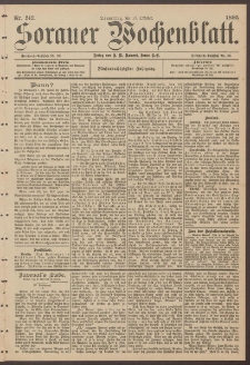 Sorauer Wochenblatt, Nr. 242. (17. Oktober 1895)