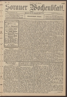 Sorauer Wochenblatt, Nr. 24. (29. Januar 1897)