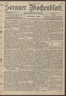 Sorauer Wochenblatt, Nr. 26. (31. Januar 1897)