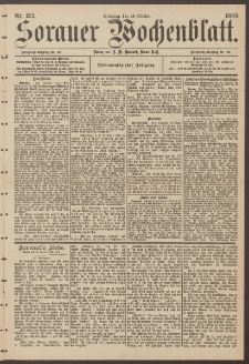 Sorauer Wochenblatt, Nr. 252. (29. Oktober 1895)