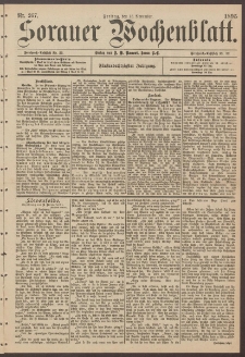 Sorauer Wochenblatt, Nr. 267. (15. November 1895)