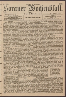 Sorauer Wochenblatt, Nr. 274. (24. November 1895)