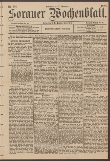 Sorauer Wochenblatt, Nr. 276. (27. November 1895)