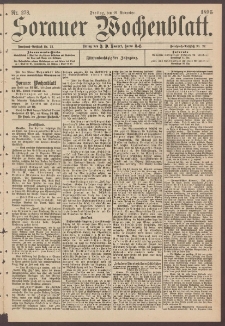 Sorauer Wochenblatt, Nr. 278. (29. November 1895)