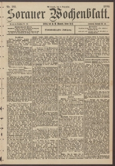 Sorauer Wochenblatt, Nr. 282. (4. Dezember 1895)