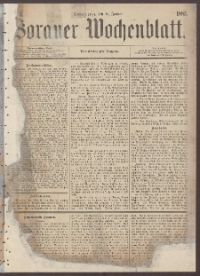 Sorauer Wochenblatt, No. 4. (11. Januar 1883)