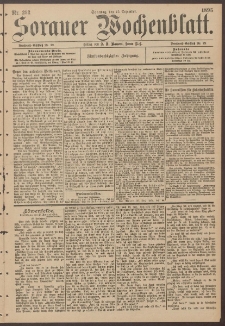 Sorauer Wochenblatt, Nr. 292. (15. Dezember 1895)
