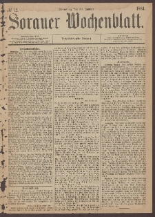 Sorauer Wochenblatt, No. 12. (30. Januar 1883)