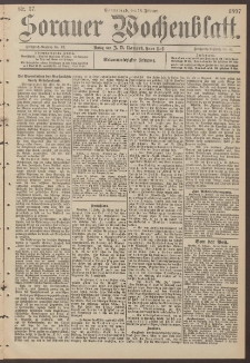 Sorauer Wochenblatt, Nr. 37. (13. Februar 1897)