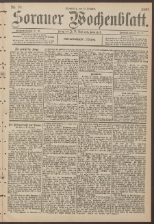 Sorauer Wochenblatt, Nr. 38. (14. Februar 1897)