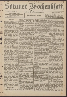 Sorauer Wochenblatt, Nr. 41. (18. Februar 1897)