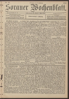 Sorauer Wochenblatt, Nr. 46. (24. Februar 1897)